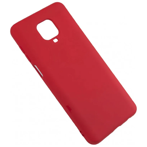 Накладка силиконовая BoraSCO Microfiber Case Xiaomi Redmi Note 9 Pro/9S Red фото 