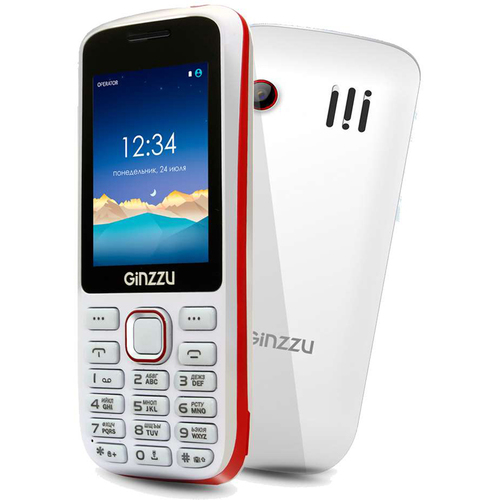 Телефон Ginzzu M201 White Red фото 