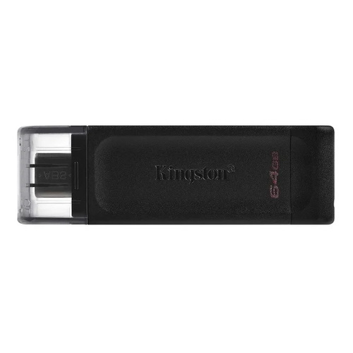 USB накопитель Kingston Data Traveler 70 USB 3.0/3.2 + Type-C 64Gb Black фото 
