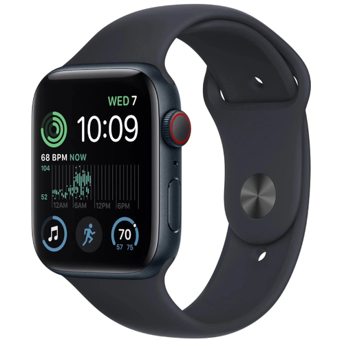 Умные часы Apple Watch SE (2022) 44mm Aluminum Case with Sport Band Midnight фото 