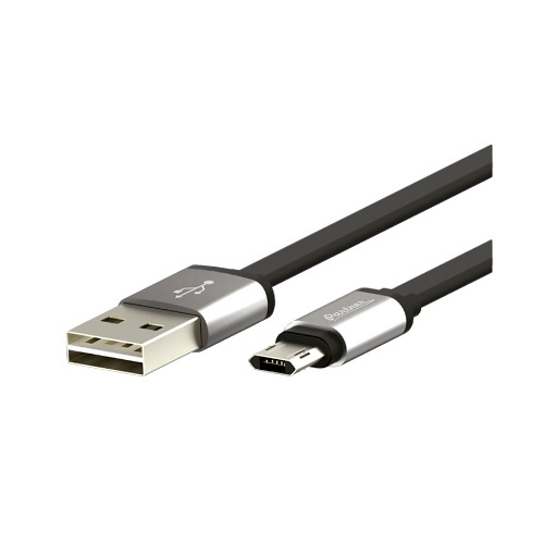 USB кабель Partner micro USB 1m 2.4A двухсторонний (плоский)