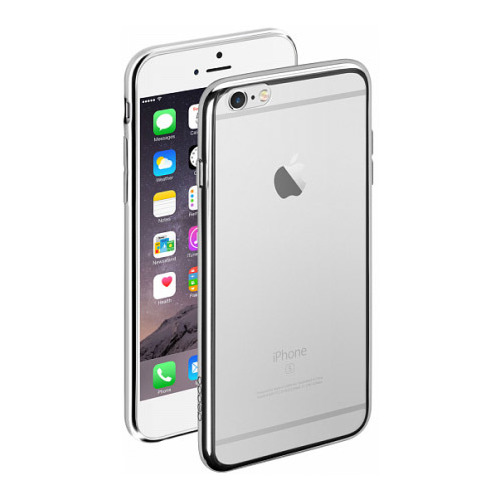 

Накладка силиконовая Deppa Gel Plus Case iPhone 6/6S Silver