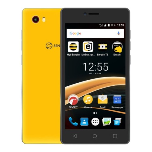 Телефон Senseit A109 Yellow фото 