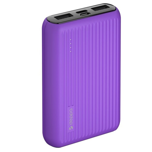 Внешний аккумулятор Deppa NRG Color 10000 mAh, 2.4A Violet фото 