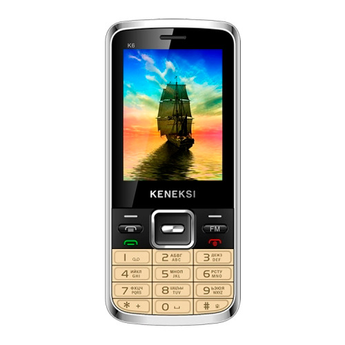 Телефон Keneksi K6, Golden фото 