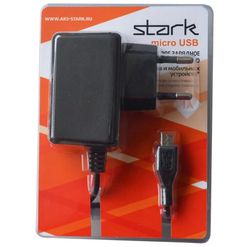 СЗУ Stark micro USB 1A Black фото 