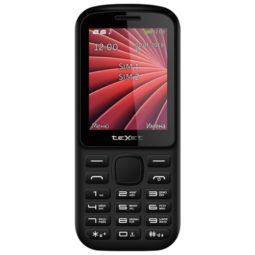 Телефон Texet TM-218 Black Red фото 