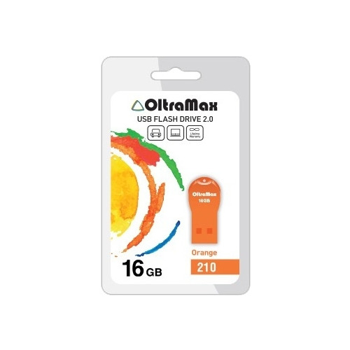 USB флешка OltraMax 210 (16Gb) Orange фото 