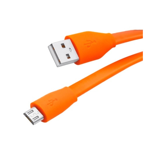 

USB кабель Partner micro USB 1m 2.1A (плоский) Orange