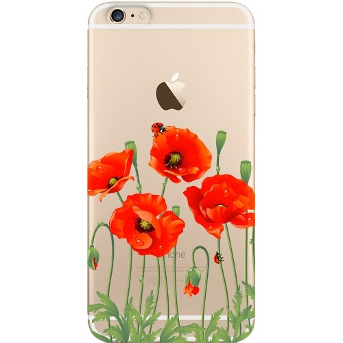 

Накладка пластиковая Deppa Art Case iPhone 6/6S Plus Flowers Мак