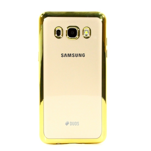 Накладка силиконовая skinBox chrome Samsung Galaxy J5 (2016) Gold фото 