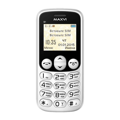 Телефон MAXVI B-1 White фото 