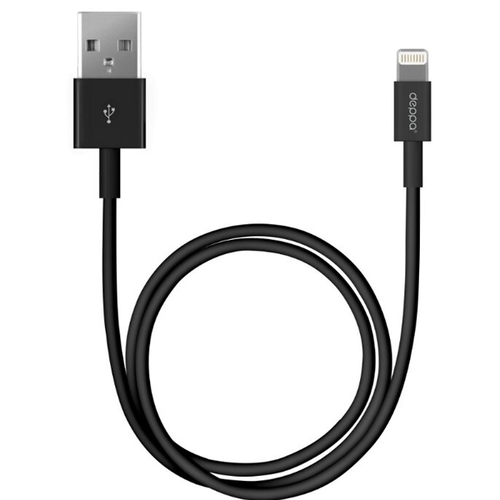 USB кабель Deppa Apple 8-pin 2.0м Black фото 