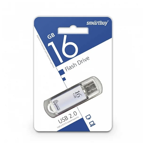 USB накопитель Smartbuy V-Cut (16Gb) Silver фото 