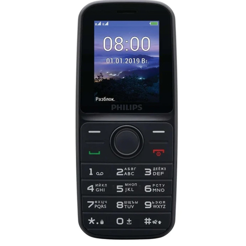 Телефон Philips E109 Xenium Black фото 