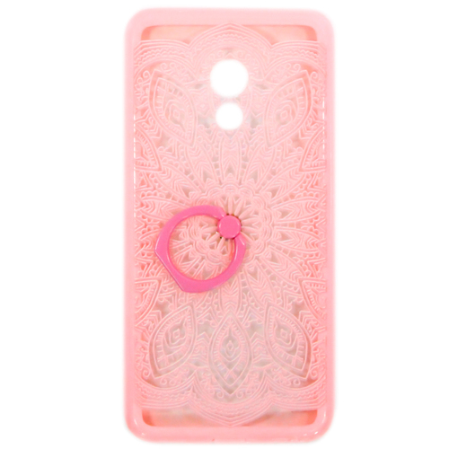 Накладка пластиковая Goodcase Meizu Pro6 кружево розовое фото 