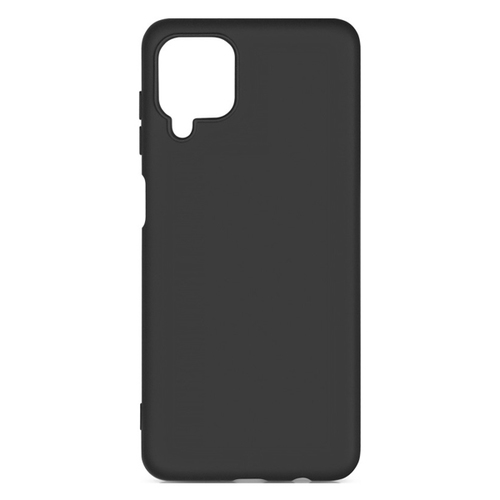 Накладка силиконовая BoraSCO Microfiber Case Samsung Galaxy A12/M12 Black фото 
