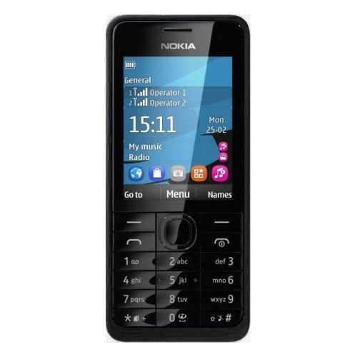 Телефон Nokia 301 Dual Sim Black фото 