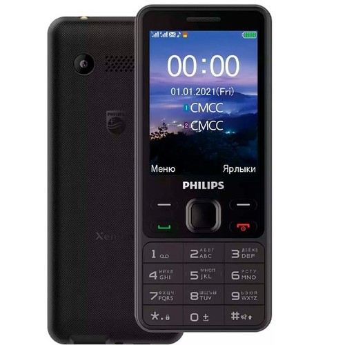 Телефон Philips E185 Xenium Black фото 