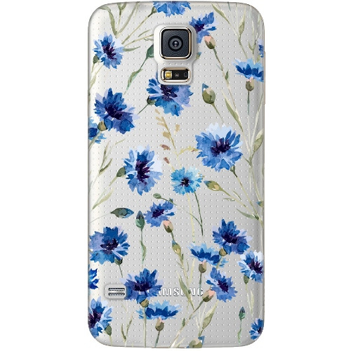 

Накладка пластиковая Deppa Art Case Samsung Galaxy S5 Flowers Василёк