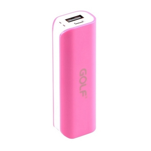 Внешний аккумулятор Golf GF-801 2600mAh (Samsung Battery) White Pink фото 
