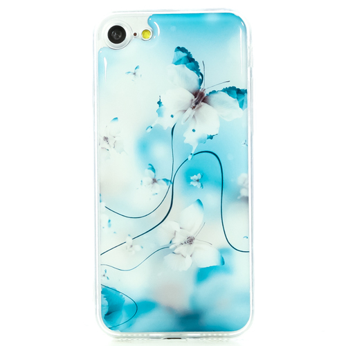 

Накладка силиконовая IceTwice iPhone 7/8 Бабочка голубая №1176