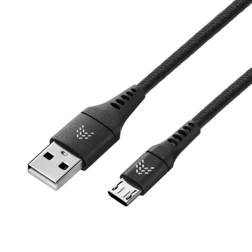 USB кабель Rocket Contact тканевая оплетка Micro USB 1м Black (RDC505BL01CT-AM) фото 