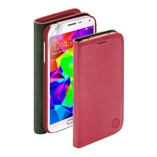 

Чехол - книжка Deppa Wallet Cover и защитная пленка Samsung G900F Galaxy S5 Red