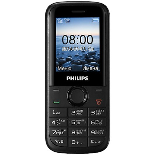 Телефон Philips E120 Black фото 