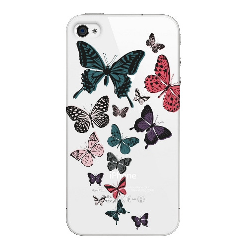 

Накладка пластиковая Deppa Art Case iPhone 4/4S Military Бабочки 2