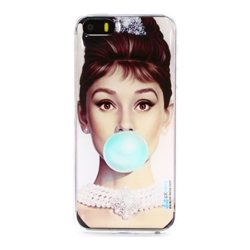 

Накладка силиконовая IceTwice iPhone 5/5S/SE Одри Bubble Gum №961