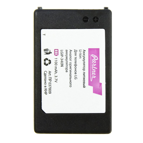 

Аккумулятор для LG GW520/KF900/KS660 (LGIP-340N), Partner, 1100 mAh