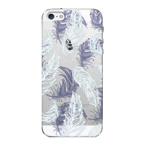 

Накладка пластиковая Deppa Art Case iPhone 5/5S Boho Перья