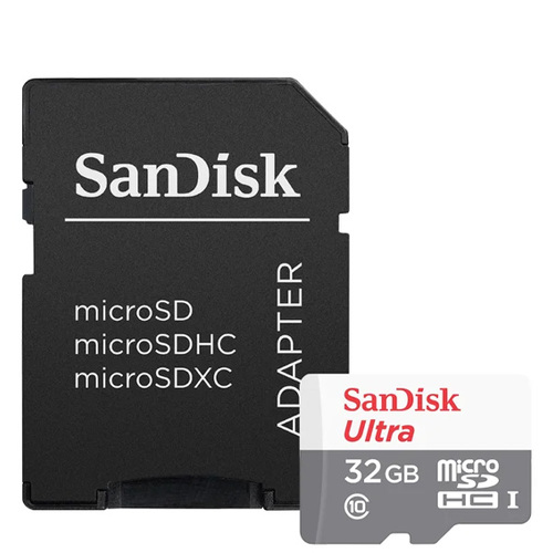 карта памяти SanDisk microSD 32Gb (class 10) + SD адаптер фото 
