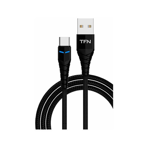 USB кабель TFN Knight Type-C Black (TFN-CKNUSBCUSB1MBK) фото 