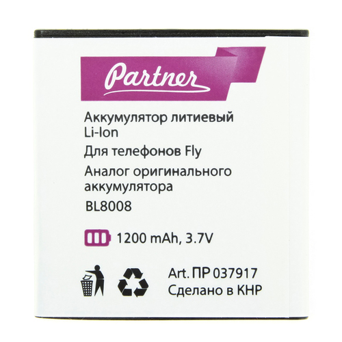 

Аккумулятор для Fly FS401 Stratus 1 (BL8008), Partner, 1200 mAh
