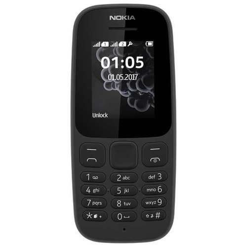 Телефон Nokia 105 Dual sim (2017) Black фото 