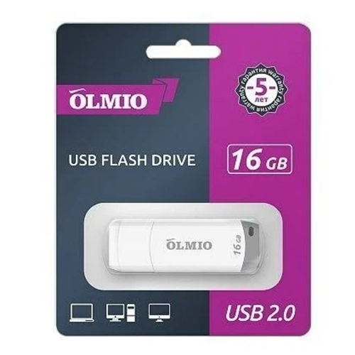 USB накопитель Olmio U-181 (16Gb) White фото 