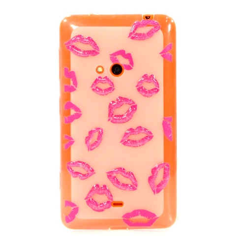 

Накладка силиконовая Nokia 625 Kiss Pink (DJ)