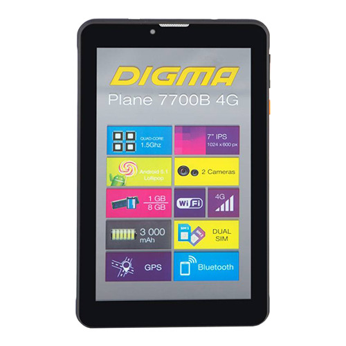 

Планшет Digma Plane 7700B 4G Dark Blue