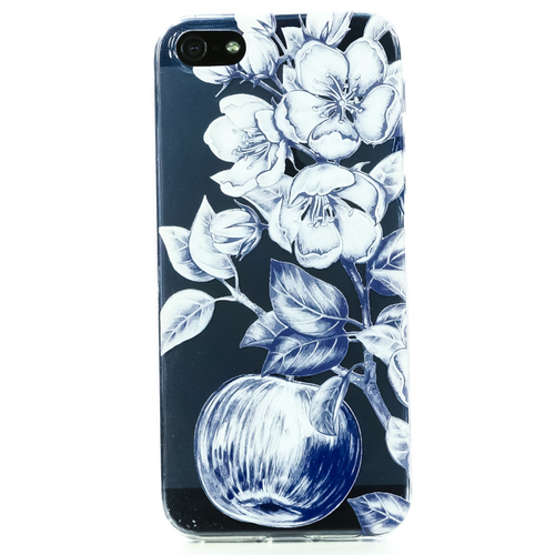 Накладка силиконовая BoraSCO ArtWorks iPhone 5/5S Цветение яблони фото 