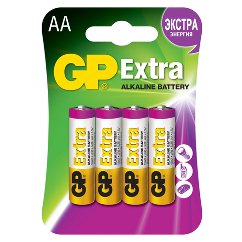 

Батарея GP Extra LR6 AA (блистер 4шт.)