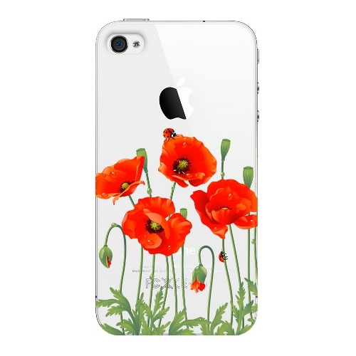 

Накладка пластиковая Deppa Art Case iPhone 4/4S Flowers Мак