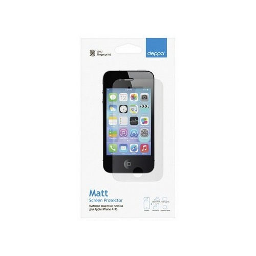 Защитная пленка Deppa Apple iPhone 4/4S матовая фото 