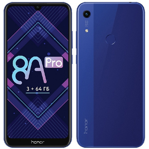 Телефон Honor 8A Pro 64Gb 3Gb RAM Blue фото 