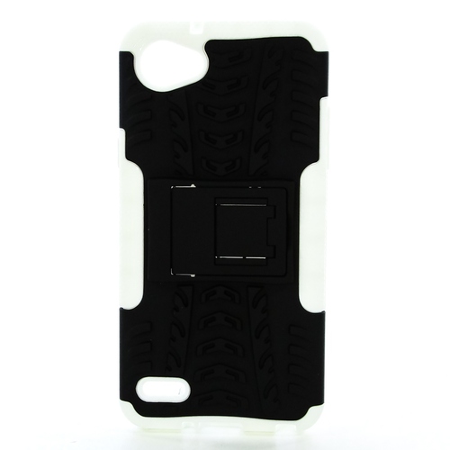 

Накладка пластиковая противоударная Goodcase LG Q6 Black/White