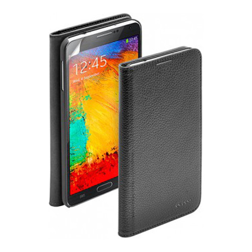 Чехол - книжка для Samsung N9000 Galaxy Note 3, Deppa Wallet Cover Black и защитная пленка фото 