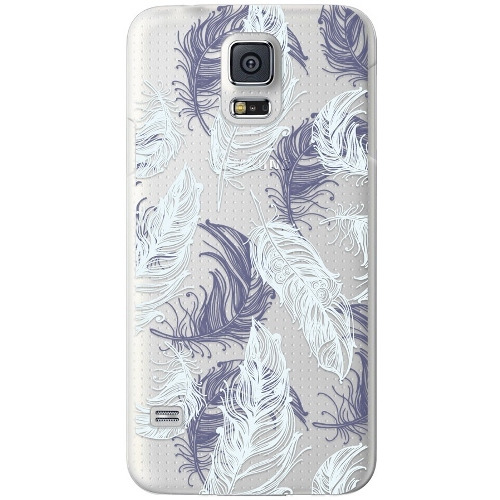 

Накладка пластиковая Deppa Art Case Samsung Galaxy S5 Boho Перья