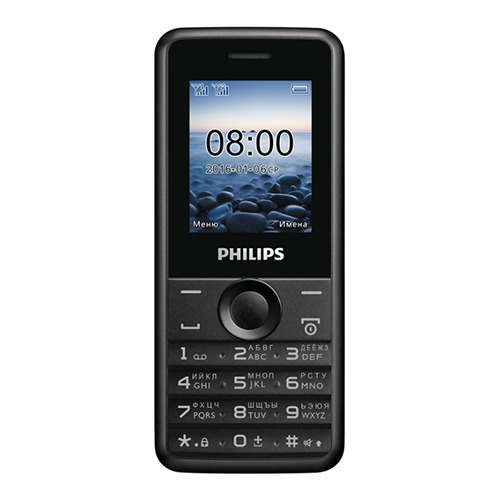 Телефон Philips E103 Black фото 