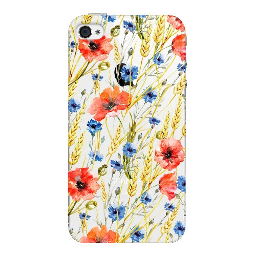 

Накладка пластиковая Deppa Art Case iPhone 4/4S Flowers Пшеница